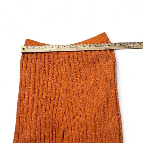 Ellison Orange Wide Leg Flared Lined Bohemian Pants Sz Lg - Picture 6 of 8